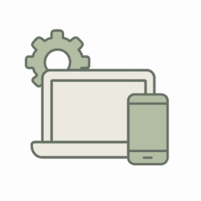 Illustration d'un ordinateur et d'un smartphone